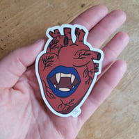 Image 3 of Fang Heart Sticker