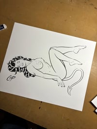 Image 2 of DEVIL GIRL ON HER BACK Original Art