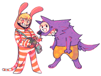 Image 1 of Popee & Kedamono - Stickers