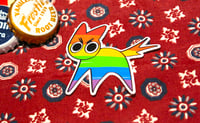 Image 1 of Angry Gay Cat Sticker