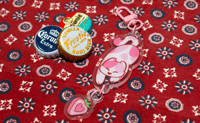 Image 1 of Strawberry Kitty Charm