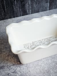 Image 4 of Ceramic Loaf Pan with Recipe