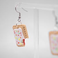 Image 2 of Frosted Strawberry Breakfast Pastry Earrings