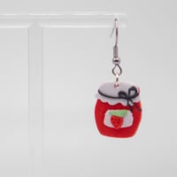 Image 2 of Strawberry Jam Jar Earrings