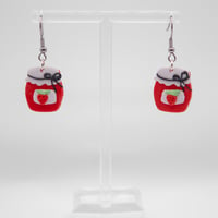 Image 1 of Strawberry Jam Jar Earrings