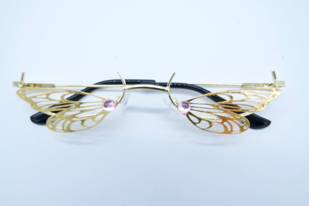 Image of Golden Pink Butterfly