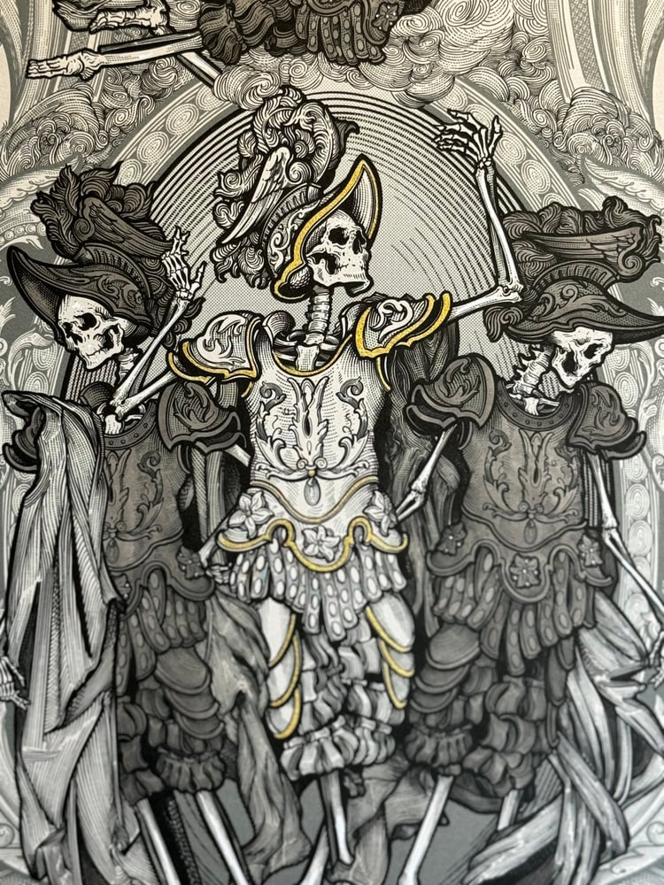 Image of Sir Death Hand Embellished Print