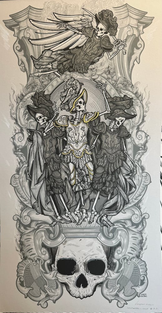 Image of Sir Death Hand Embellished Print