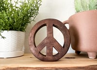 Image 2 of Walnut 1 - Natural Peace Sign