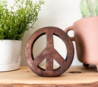 Image 3 of Walnut 2 - Natural Peace Sign