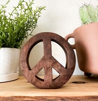 Image 4 of Walnut 2 - Natural Peace Sign