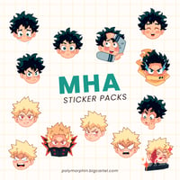 Image 2 of MHA Sticker Packs