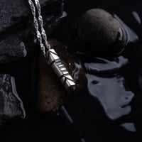Image 2 of Personalized Ogham Name Stave - Handcrafted Silver Pendant | Unique and Meaningful Gift