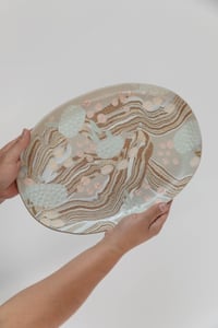 Image 2 of X-Large Serving Platter - Desert Sandstone and Lichen no. 2