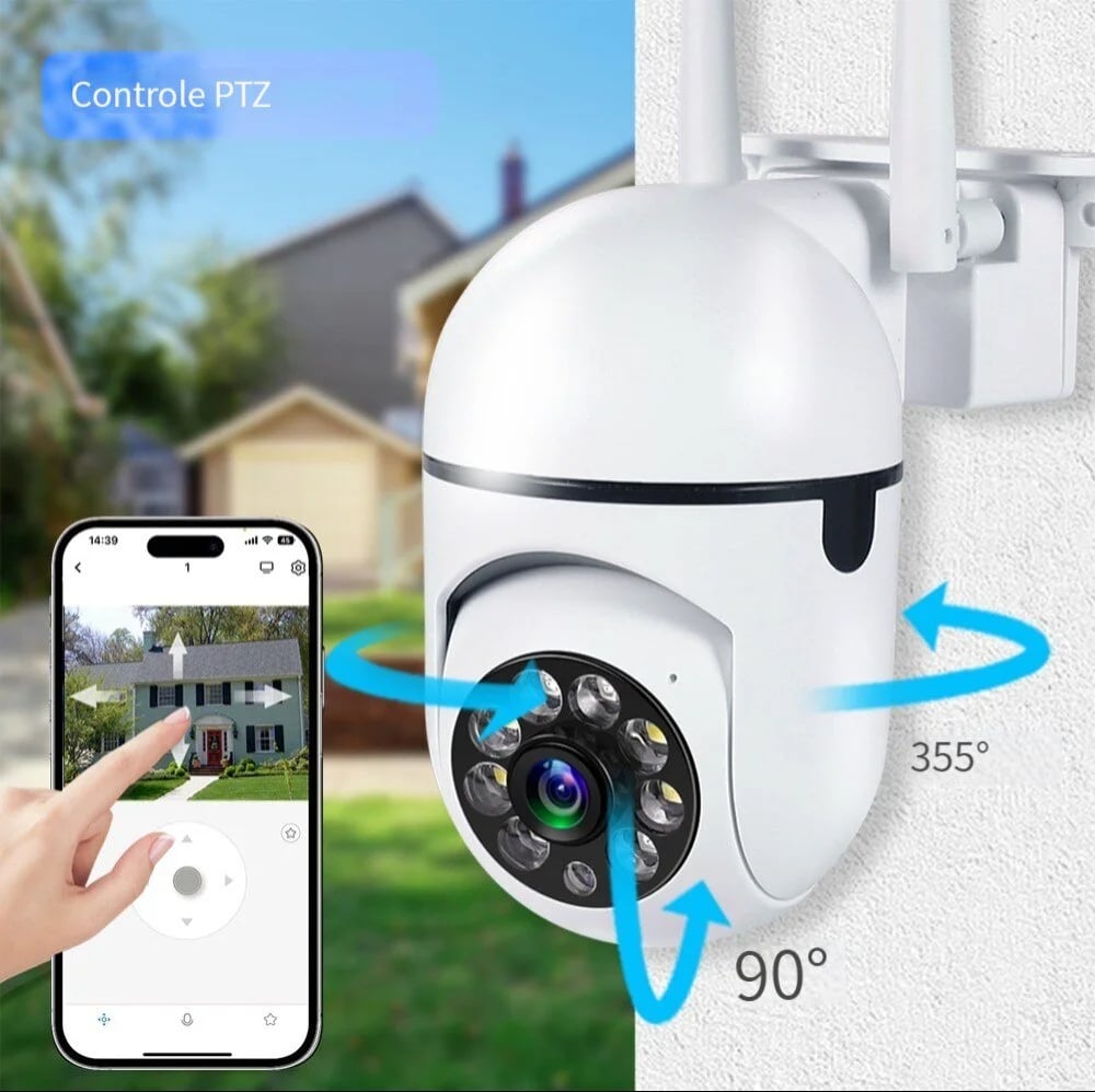 1080p HD Wireless Security Camera - Full Color Night Vision, Indoor/Outdoor, 2-Way Audio