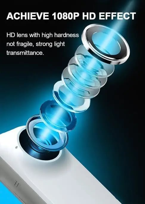 1080P Pet Collar HD Camera with Video Recording Wireless Mini Body Cam for Indoor/Outdoor