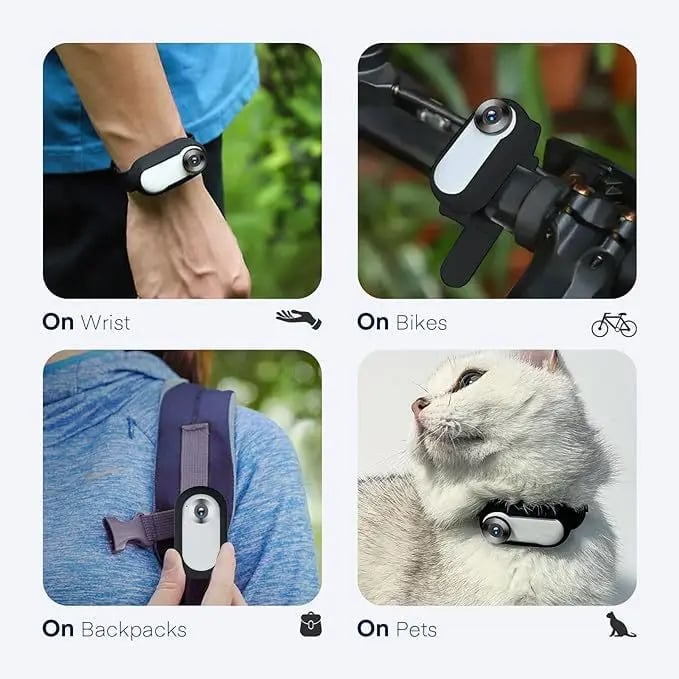 1080P Pet Collar HD Camera with Video Recording Wireless Mini Body Cam for Indoor/Outdoor