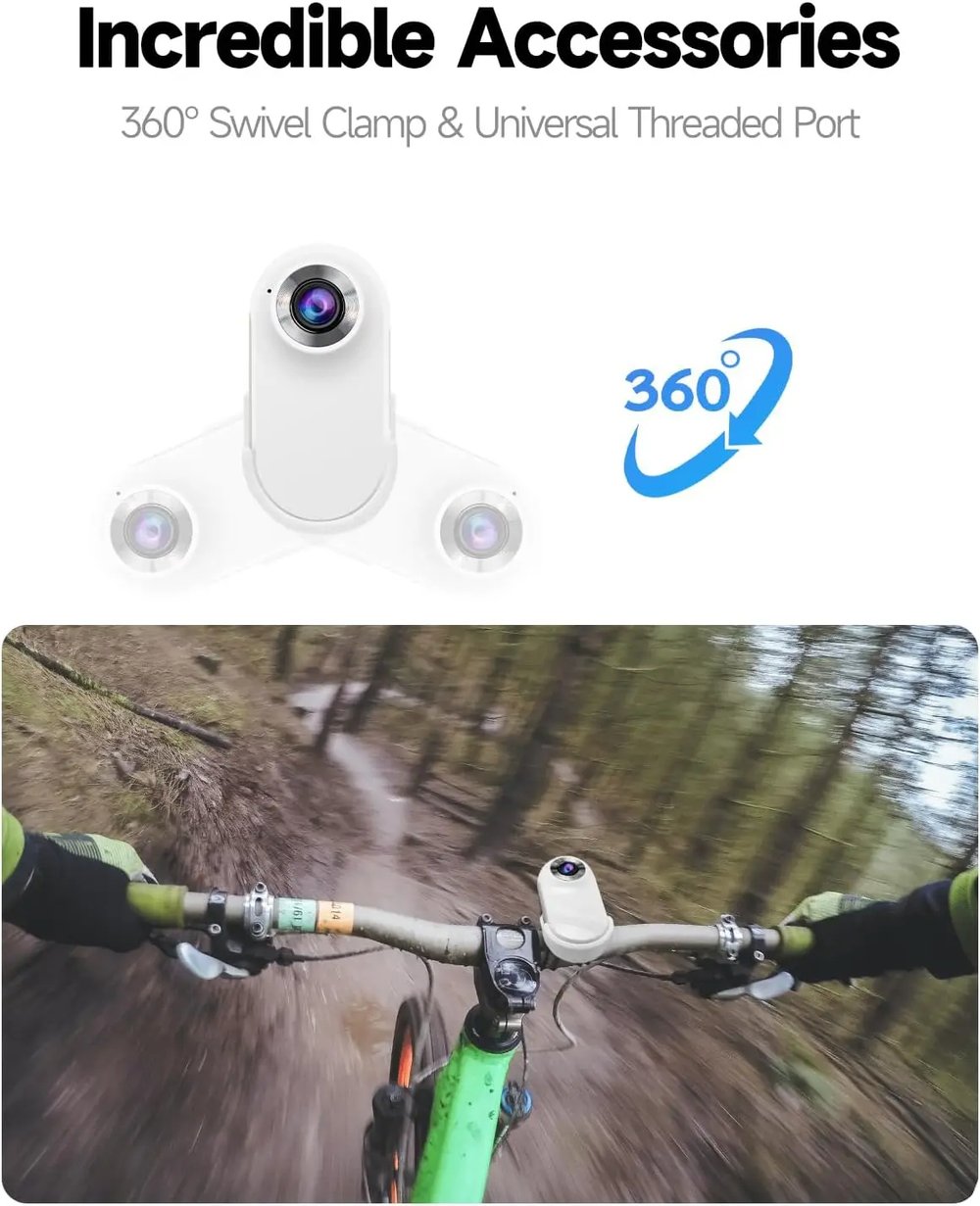 1080P Pet Collar HD Camera with Video Recording Wireless Mini Body Cam for Indoor/Outdoor
