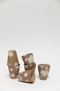 Image 1 of Tumbler - Pastel Flowers on Sandy Clay