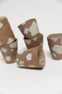 Image 6 of Tumbler - Pastel Flowers on Sandy Clay