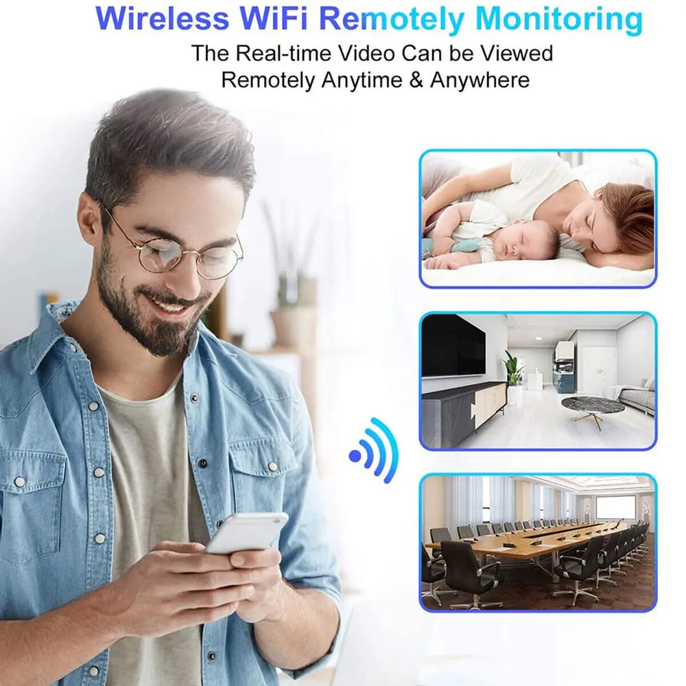 Mini Camera WiFi HD 1080P Hidden IP Night Vision Camcorder Home Security Cam
