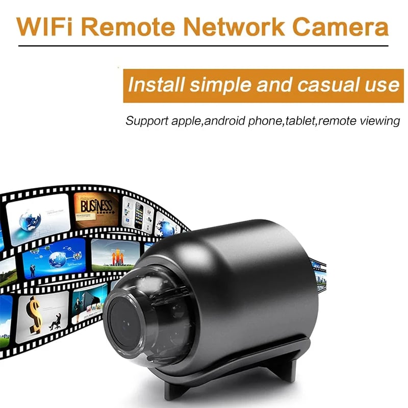 MSL X5 Mini Wireless 1080P Security Camera with 16GB SD Card Included