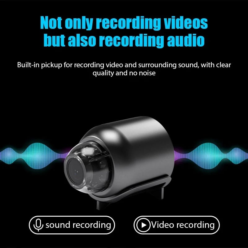 MSL X5 Mini Wireless 1080P Security Camera with 16GB SD Card Included