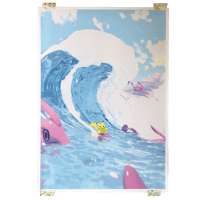 Image 1 of 'Surfing Pikachu & Friends' Poster