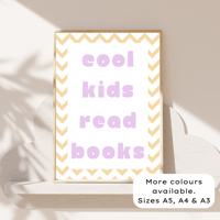 Image 1 of Cool Kids Read Books Chevron Print