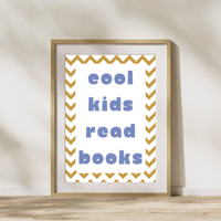 Image 4 of Cool Kids Read Books Chevron Print