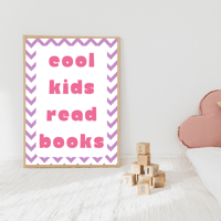 Image 3 of Cool Kids Read Books Chevron Print