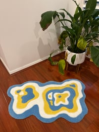 Image 3 of Wavy Rug - Blue