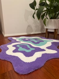 Image 3 of Wavy Rug - Lilac