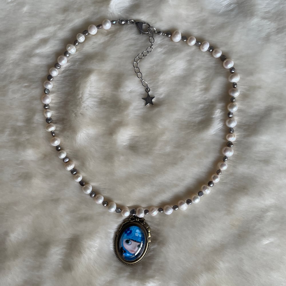Image of freshwater pearl blythe necklace₊˚⊹♡