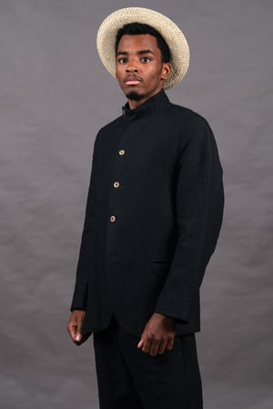 Image of FOURNIER JACKET - Navy linen £435.00