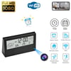 HD 1080P Wifi Alarm Clock Camera With Temperature Humidity Monitor