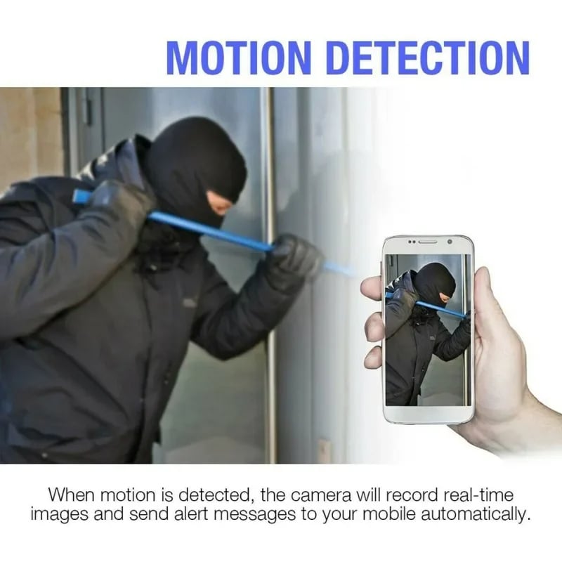 HD 1080P Wifi Alarm Clock Camera With Temperature Humidity Monitor