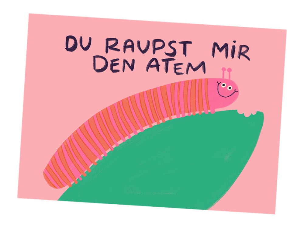 Image of POSTKARTE Du raupst mir den Atem