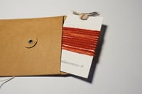 Image 2 of Naturally Dyed Wool Sample Card- Madder Red