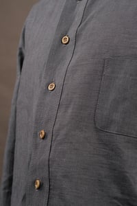 Image 11 of Huegnoit Shirt - BlueGrey cotton £235.00