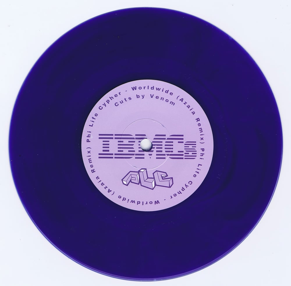Image of IBMCs 7 inch 5 - 200 copies on blue vinyl
