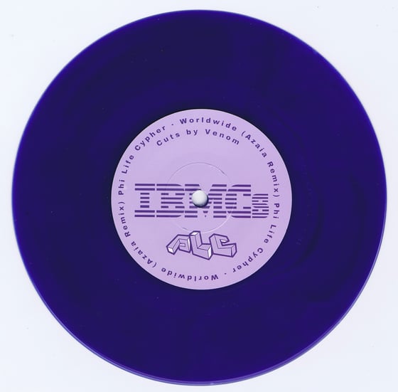 Image of IBMCs 7 inch 5 - 200 copies on blue vinyl