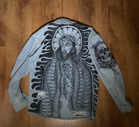 Image 2 of Powell Peralta Jesus Christ CUSTOM DENIM JACKET