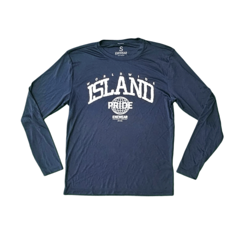 Image of Island Pride Men’s Drifit LS Navy Blue 