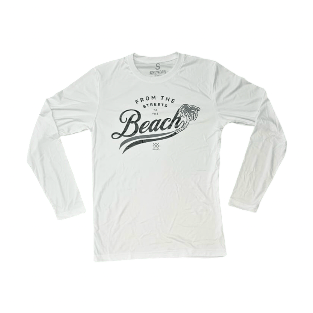 Image of Streets to beach White LS