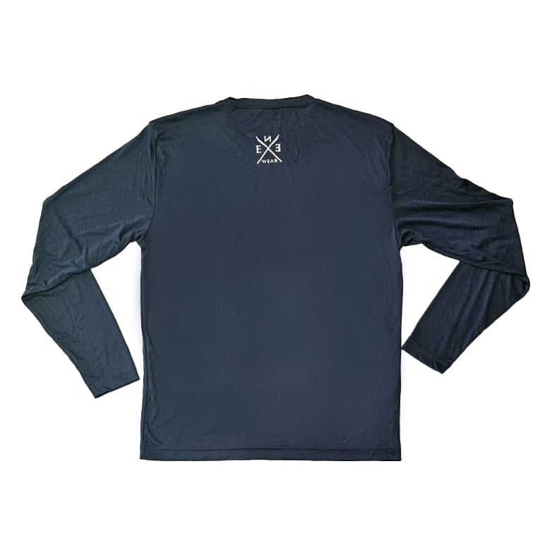 Image of Island Pride Men’s Drifit LS Navy Blue 