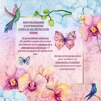 Image 1 of MINI PROGRAMME: AFFIRMATIONS CORPS DE RÊVE POUR FEMME + 1 SUBLIMINAL.