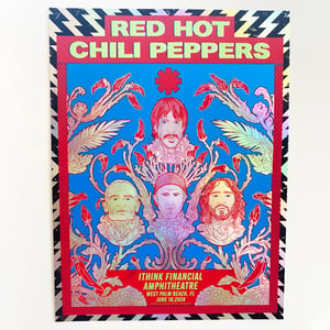 Image of Red Hot Chili Peppers - West Palm Beach, FL - 2024 / Foil Variant