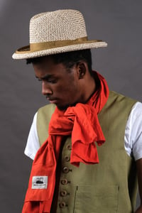 Image 6 of STUDIO SCARF - Red cotton £88.00