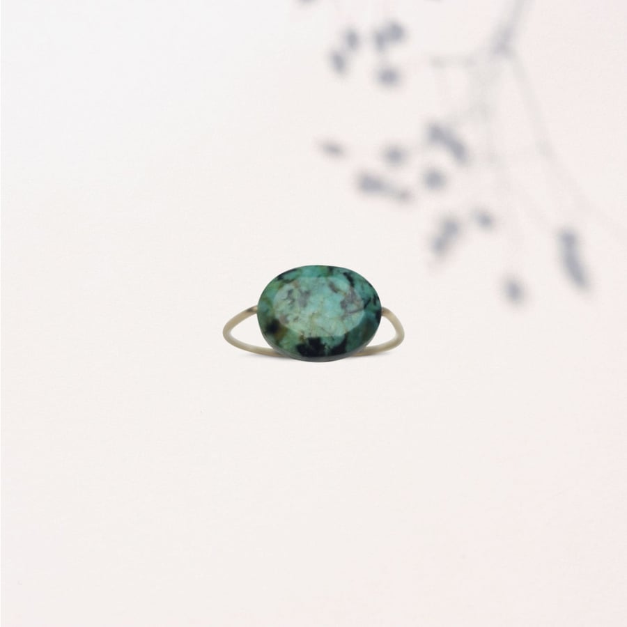 Image of Bague Samantha Turquoise Africaine